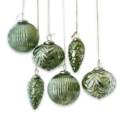 LOBERON Weihnachtsschmuck 6er Set Silverhill New