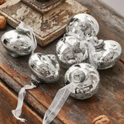LOBERON Weihnachtsschmuck 6er Set Cheshire silber Online