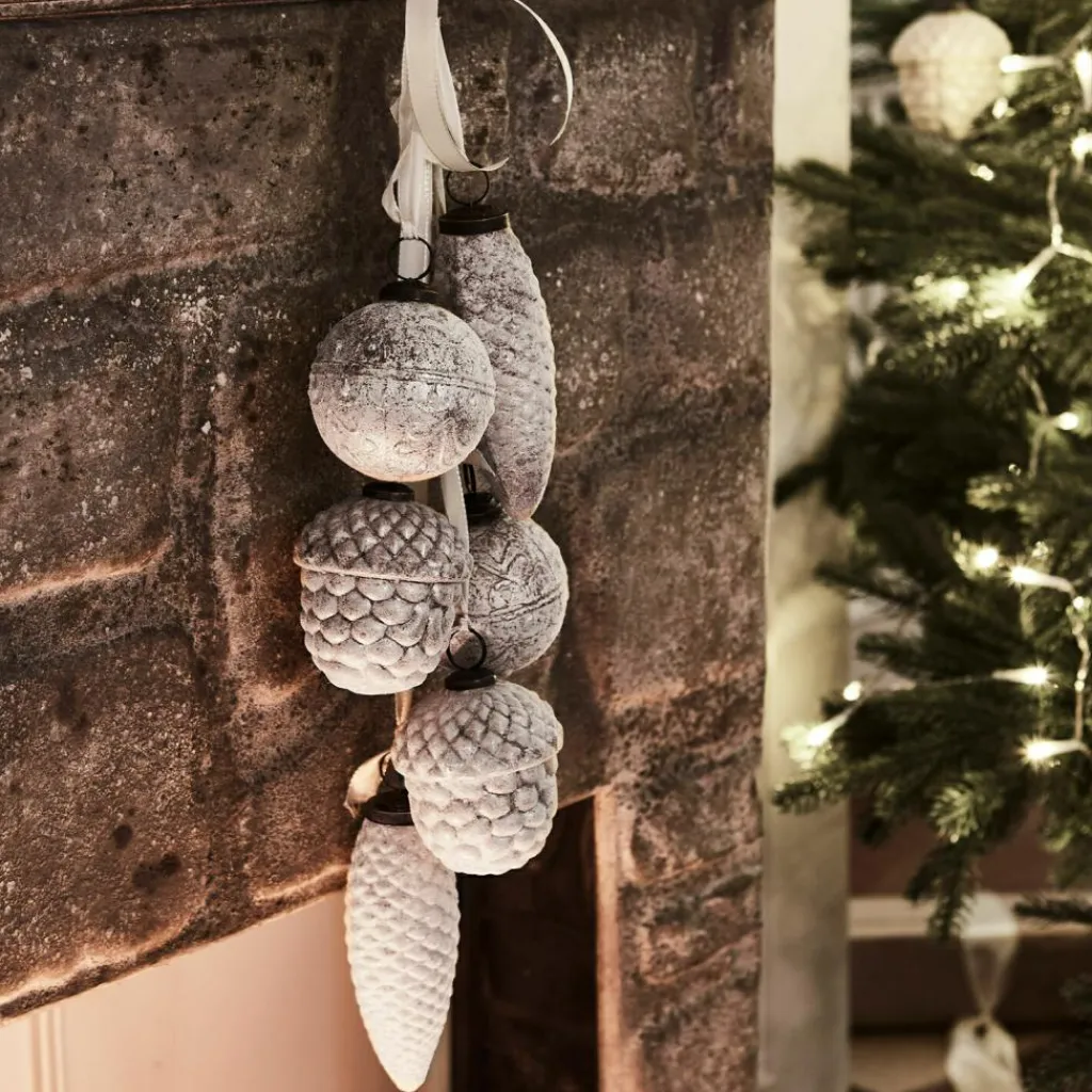 LOBERON Weihnachtsschmuck 6er Set Quirat weiß Best
