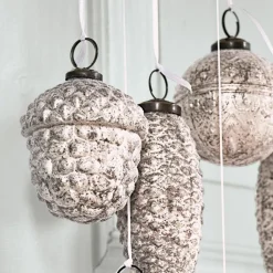 LOBERON Weihnachtsschmuck 6er Set Quirat weiß Best