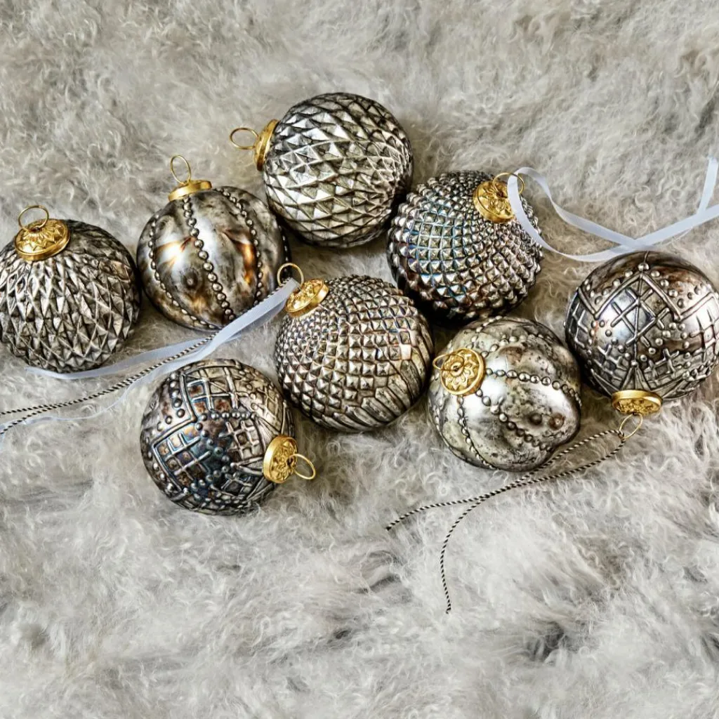 LOBERON Weihnachtsschmuck 8er Set Silverlake