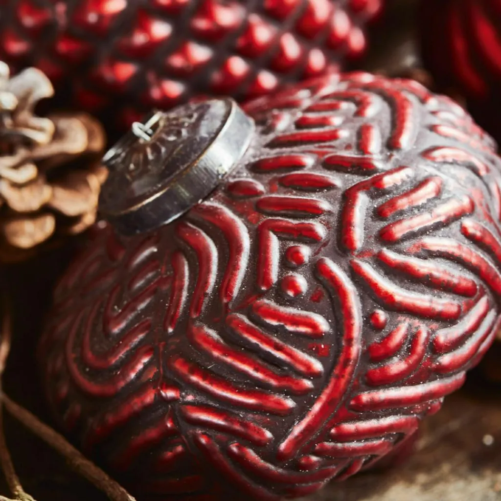 LOBERON Weihnachtsschmuck 4er Set Meyen rot Best