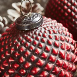 LOBERON Weihnachtsschmuck 4er Set Meyen rot Best