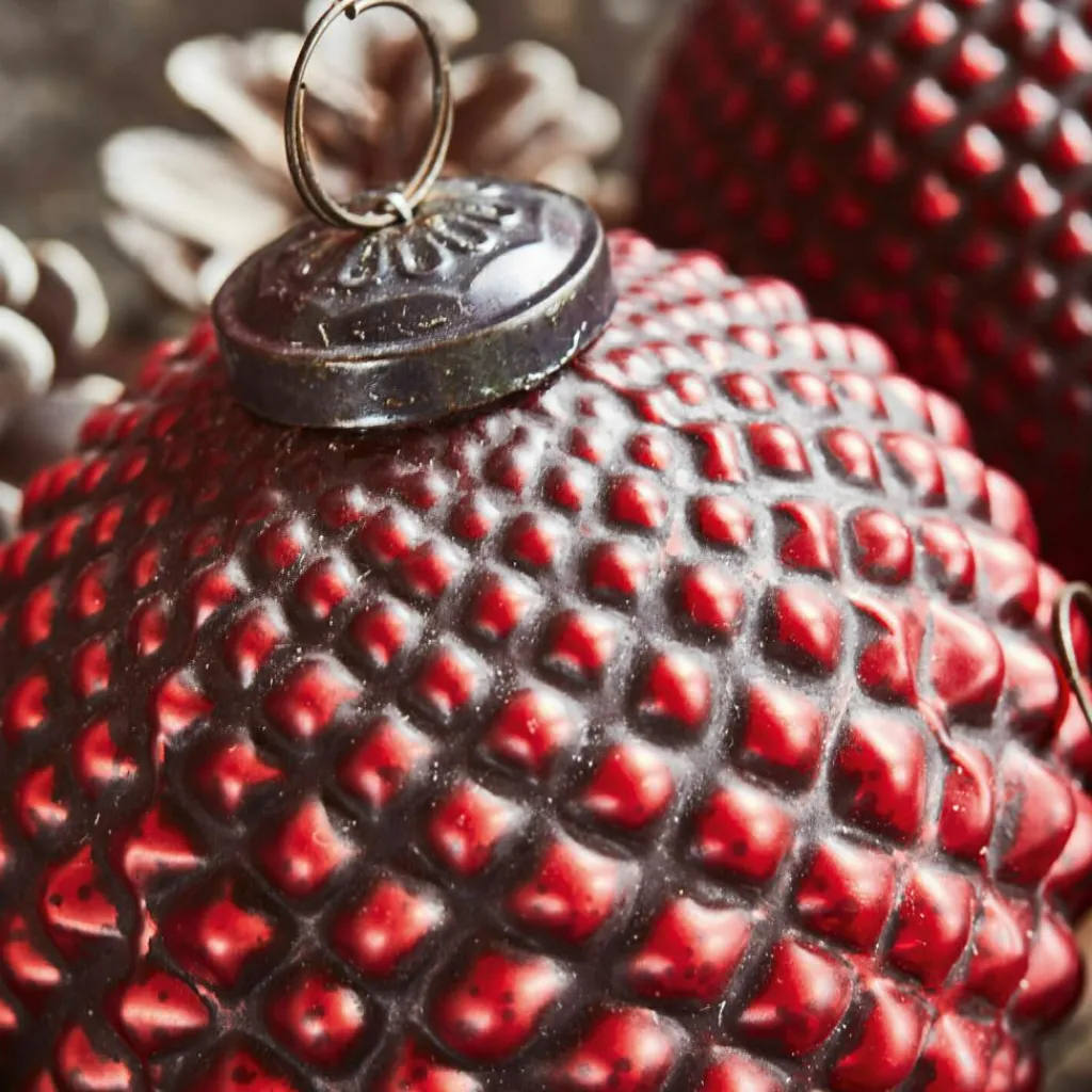 LOBERON Weihnachtsschmuck 4er Set Meyen rot Best