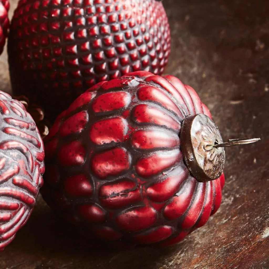 LOBERON Weihnachtsschmuck 4er Set Meyen rot Best