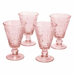 LOBERON Weingläser 4er Set Sarton rosa Hot