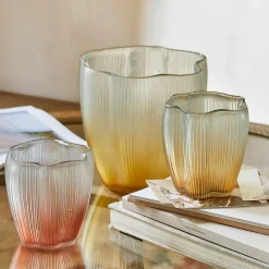 LOBERON Windlicht 3er Set Antoinelle Hot