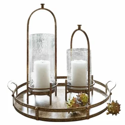 LOBERON Windlicht 2er Set Aquivar