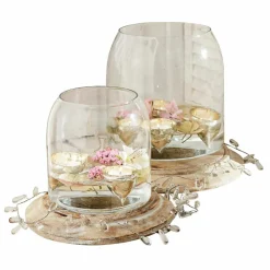 LOBERON Windlicht 2er Set Bran Hot