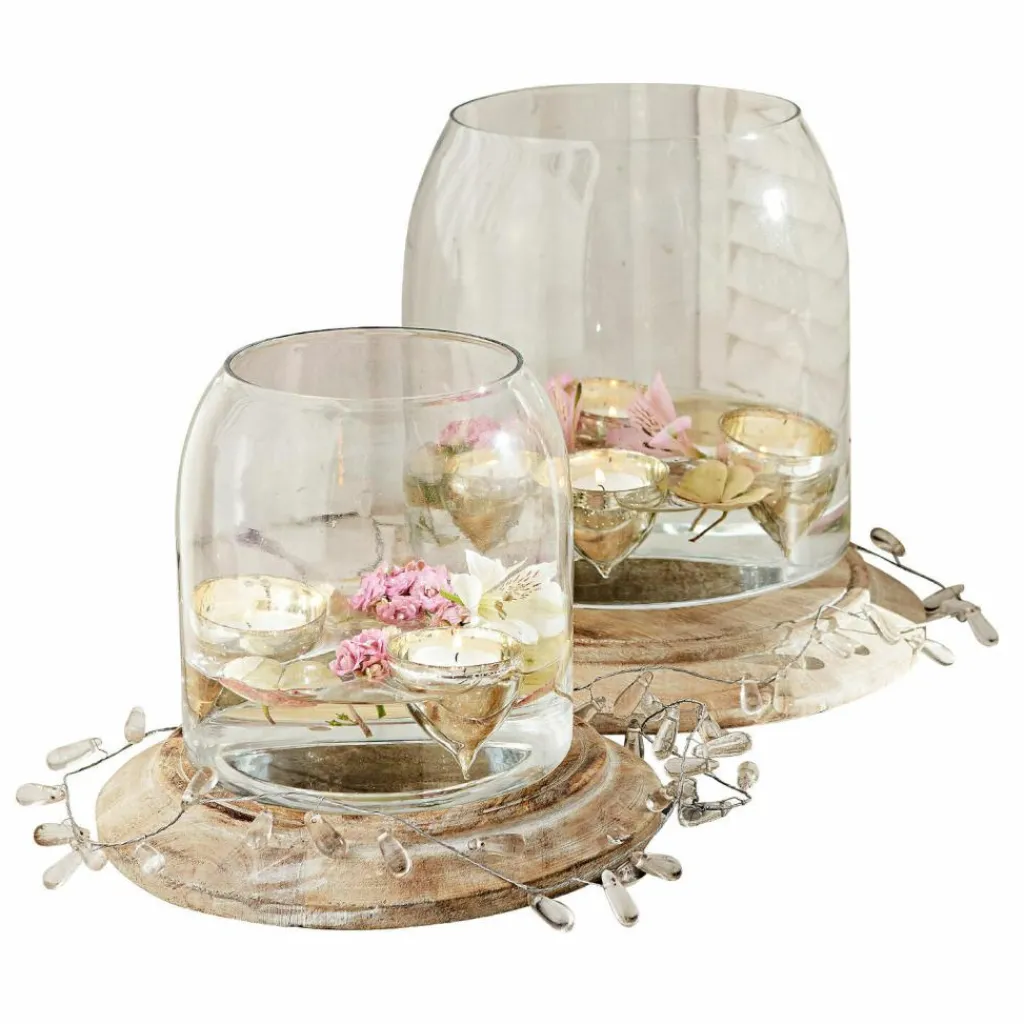 LOBERON Windlicht 2er Set Bran Hot