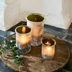 LOBERON Windlicht 3er Set Iskira Hot
