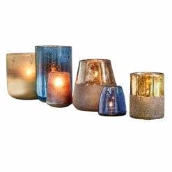LOBERON Windlicht 6er Set Paro blau Best