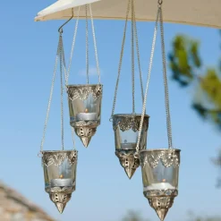 LOBERON Windlichter 4er Set Céleste New